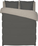 Bleu Câlin couette réversible bicolore pour 2 personnes, microfibre, bordeaux/poivre, 220X240 cm Couettes et couettes Naty Shop Graphite/argile réfractaire 140 X 200 Cm