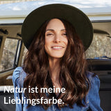 LOGONA Natural Cosmetics Teinture capillaire nourrissante à base de plantes, teinture capillaire végétalienne en poudre de henné biologique pour une couleur et une brillance intenses, teinture capillaire à base de plantes en blond cuivré (blond), 1 x 100 g de teinture capillaire Naty Shop