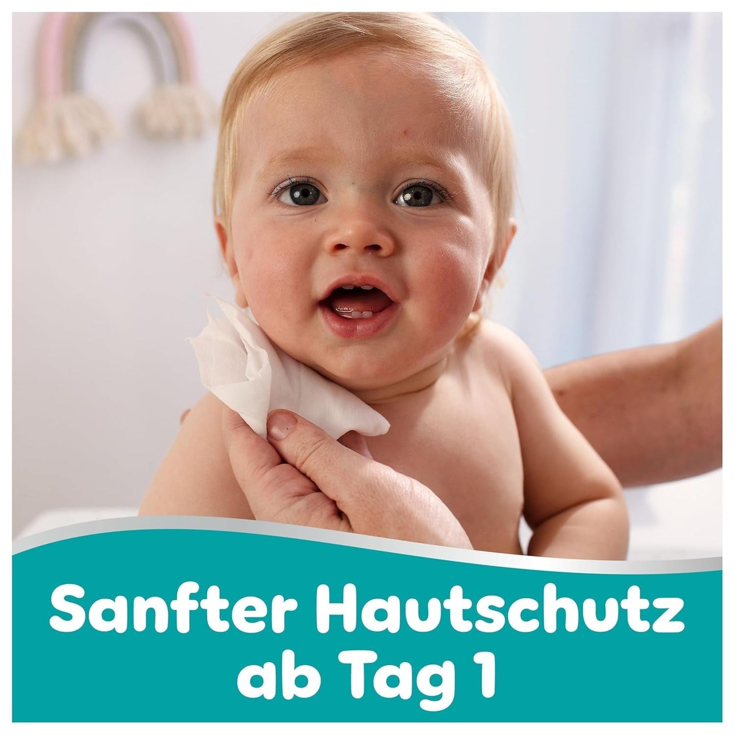 Lingettes pour bébé Pampers 99 % d'eau, 12 paquets de 60 lingettes chacun = 720 lingettes pour bébé, lotion légère 99 % d'eau