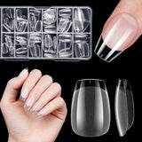 Faux ongles courts ballerine, 120 pièces, colle sur 12 tailles, ongles artificiels courts, Gel souple, couverture complète, pointes pour ongles courts en Gel S