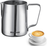 Carafe à lait Westmark Brasilia 200 ml - idéale pour la crème à café, le lait, le miel et autres additifs pour le café et le thé, accessoire barista - acier inoxydable