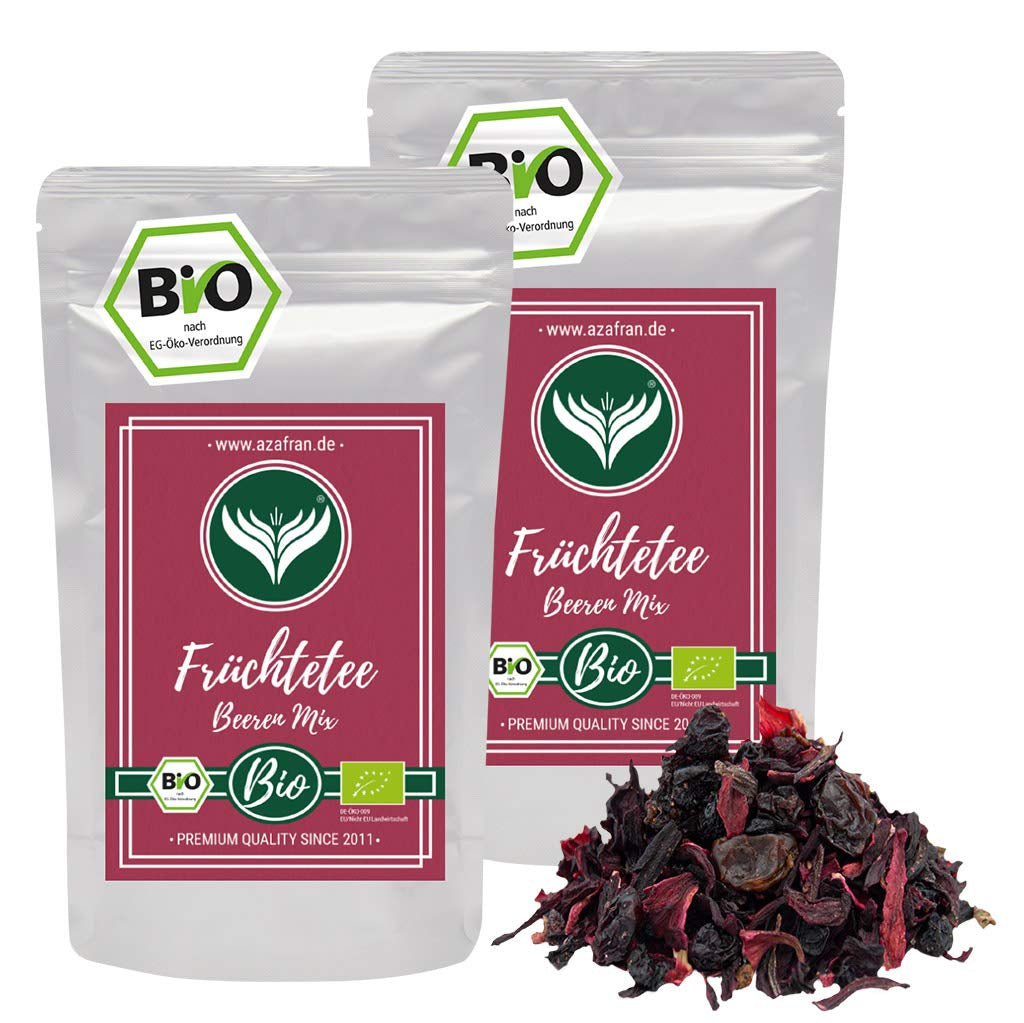 Azafran BIO Thé aux fruits Mélange de fruits rouges 250 g