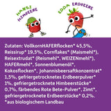 FRECHE FREUNDE Muesli de petit-déjeuner bio Mélange de muesli croquant aux baies d'Edda pour écoliers avec fraises lyophilisées Vegan 6 Pack (6 x 280g)