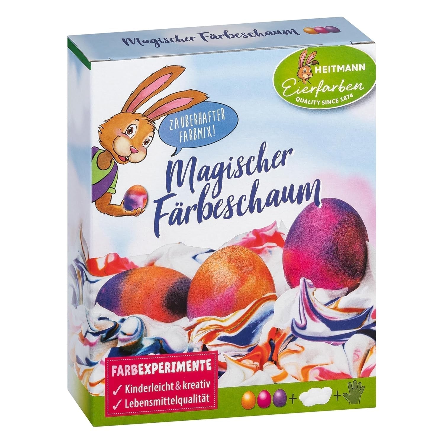 Heitmann Egg Colors - Expériences sur les œufs - Mousse colorante magique