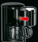 Machine à expresso Braun KF 47 BK - Machine à expresso avec filtre et carafe en verre pour café filtre classique, café aromatique grâce au système OptiBrew, système anti-goutte, arrêt automatique, noir