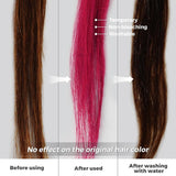 Coloration temporaire des cheveux 4,23 onces de cire de couleur pour hommes femmes lavable couleur naturelle pommade teinture capillaire instantanée pour fête cosplay Halloween (rouge) Naty Shop Hair Dye