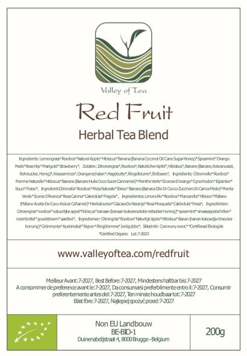 Mélange de fruits et tisanes bio - Tisane 100% naturelle au goût intense de fruits rouges - Thé aux fruits Thé aux fruits bio Thé aux fruits en vrac Thé aux fruits en vrac Thé aux fruits d'hiver