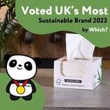 Les serviettes de cocktail en bambou Cheeky Panda | serviettes blanches 100 pièces serviettes en papier