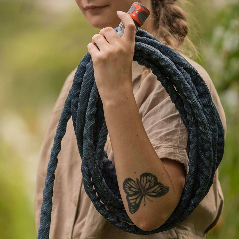 Gardena Liano Xtreme 1/2", 15 m : tuyau d'arrosage textile extrêmement robuste avec tuyau intérieur en PVC léger et résistant aux intempéries (18465-20)
