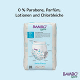 Couches de bain Bambo Nature Baby, taille S (7-12 kg), 12 couches | Couches de bain jetables Secure Fit | Confort imperméable pendant les jeux aquatiques