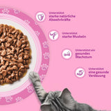 Whiskas Junior Classic Selection Nourriture humide pour chats en sauce, 48 sachets, 12 x 85 g (Pack de 4) - Nourriture humide de haute qualité pour chats en croissance, de 2 à 12 mois