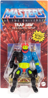 Figurine à collectionner Masters of the Universe Origins, Trap Jaw, env. Grand jouet de méchant MOTU populaire de 14 cm avec 16 articulations mobiles et accessoires, HYD41, figurines d'action [multicolores] Naty Shop
