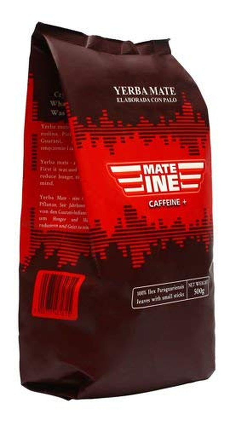 Thé Mate Caféine I Non torréfié, sans tige et sans poudre Traditionnel - Thé Mate Fort du Paraguay I Teneur en Caféine | Boisson énergisante et détoxifiante 500 G I 0,5 Kg