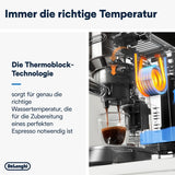 De'Longhi Dedica Style EC 685.B – Machine à expresso avec porte-filtre, machine à expresso avec mousseur à lait professionnel, seulement 15 cm de large, pour café moulu ou capsules ESE, réservoir d'eau 1 l, noir