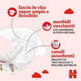 Couches Huggies Ultra Comfort/Little Movers, taille 3 (4-9 kg), motif Disney, absorbantes, protection complète, 126 pièces