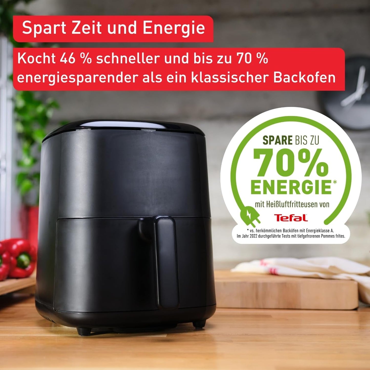 Tefal Easy Fry Max EY2458, 5 litres, friteuse à air chaud, 10 programmes de cuisson automatiques, électroménager à écran tactile numérique Naty Shop