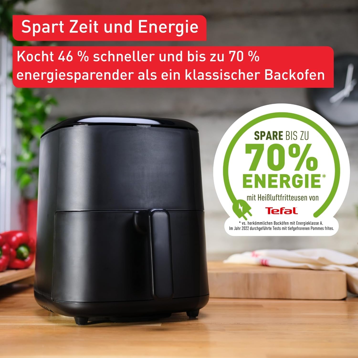 Tefal Easy Fry Max EY2458, 5 litres, friteuse à air chaud, 10 programmes de cuisson automatiques, électroménager à écran tactile numérique Naty Shop