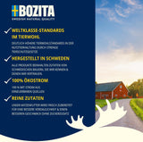 Bozita Tetra Morceaux stérilisés à la sauce au charbon de bois - 6 x 370g Nourriture humide pour chat sans céréales et sans sucre - sans OGM, avec 8,5% de protéines et 4,5% de matières grasses - de haute qualité et extrêmement savoureuse