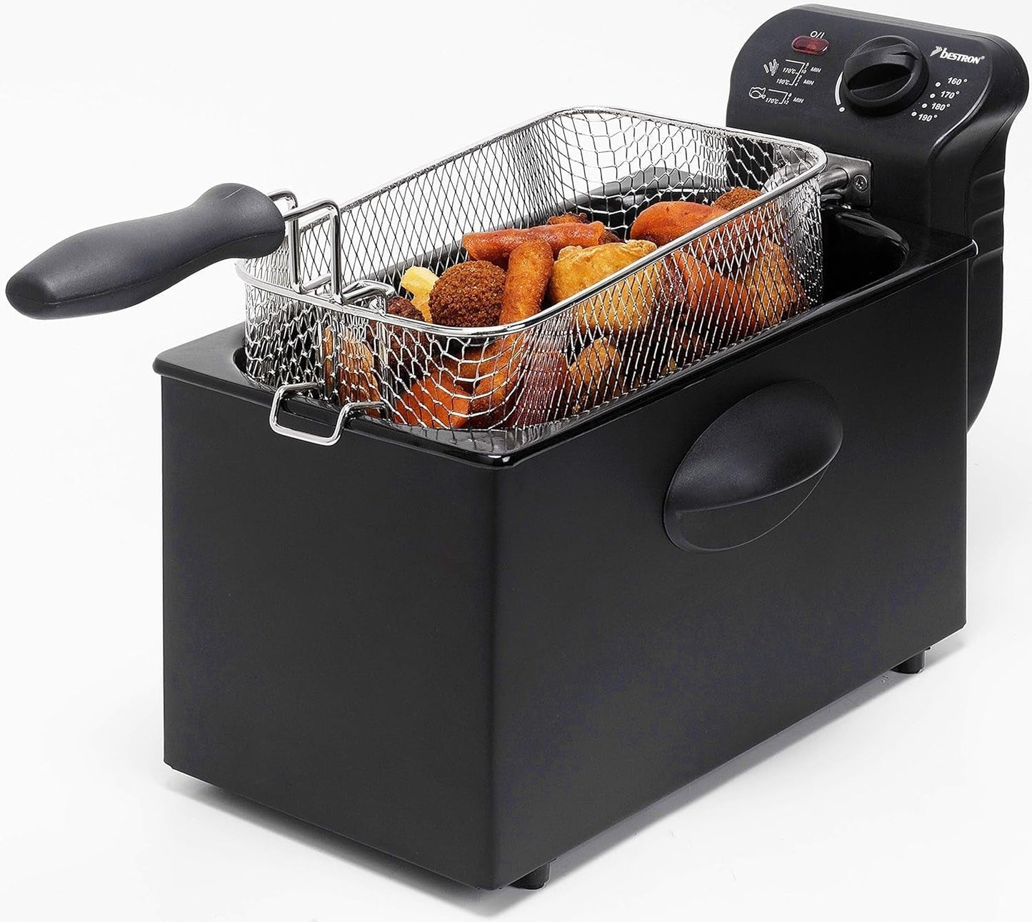 Friteuse à huile Bestron avec technologie zone froide, 3,5 litres, 2000 watts Électroménager Naty Shop