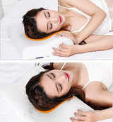 Oreiller en mousse à mémoire de forme, oreiller de soutien du cou, oreiller ergonomique pour différentes positions de sommeil avec housse amovible Oreillers orthopédiques cervicaux Naty Shop
