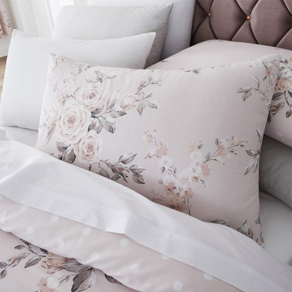 Catherine Lansfield Couvre-lit Canterbury, entretien facile, Blush, couvre-lit - 220X230Cm Lits et Couvertures Catherine Lansfield