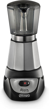 De'Longhi Alicia Plus EMKM6.B Moka Pot (rotatif à 360°, 550 W) Argent-Noir