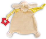 Peluche lapin NICI avec anneau de dentition et tétine 25x25cm