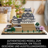 LEGO Architecture Château de Himeji, kit de modèle adulte, collection Landmark, ensemble de fans de jardinage créatif et de culture japonaise avec cerisier en fleurs, cadeau pour lui et elle 21060 Ensembles de construction Besuche den LEGO-Store