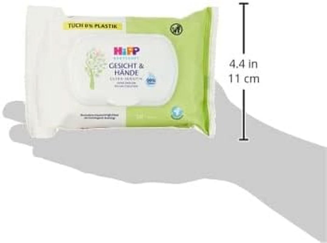 HIPP Babysanft Gesicht & Handtücher, Feuchttücher 12X 20 Stück. Boutique Naty