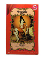 Henné Color Henné Poudre Cuivre 100 g Teinture Capillaire Naty Shop Rouge 100 G (1 paquet)