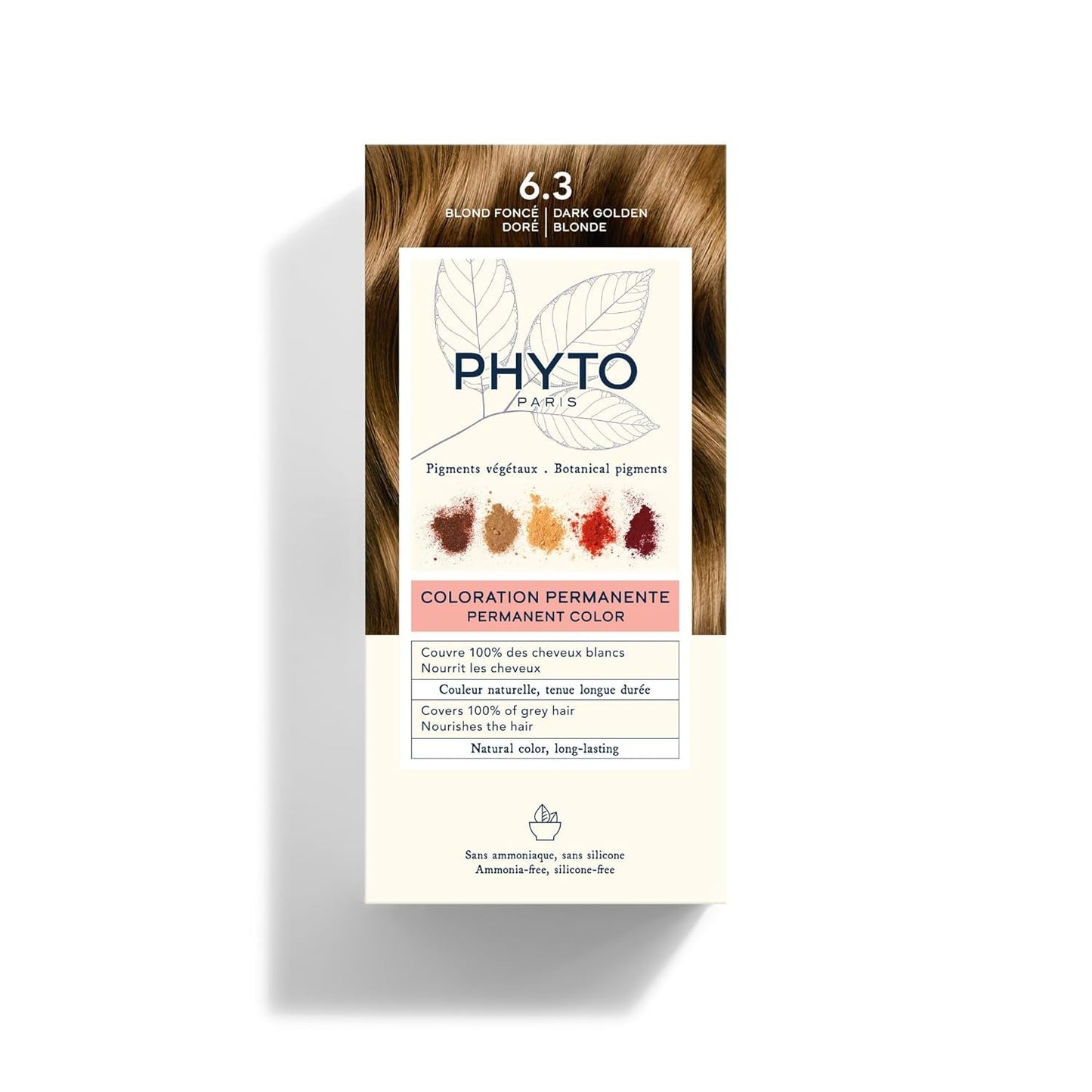 Coloration permanente, 5.3 châtain clair doré, teinture pour cheveux Naty Shop 6.3 blond Foncé Doré