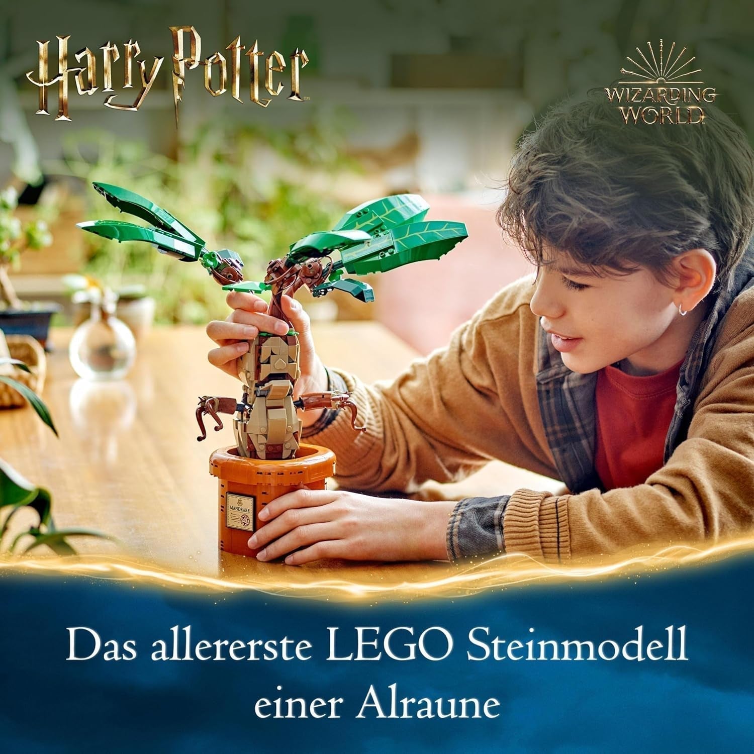 Plante à potion magique LEGO Harry Potter : Mandragore, jouet plante en pot, cadeau magique pour filles, garçons et tous les fans, ensemble de jeu imaginatif pour enfants, décoration de la maison 76433 Jeux de construction Besuche den LEGO-Store