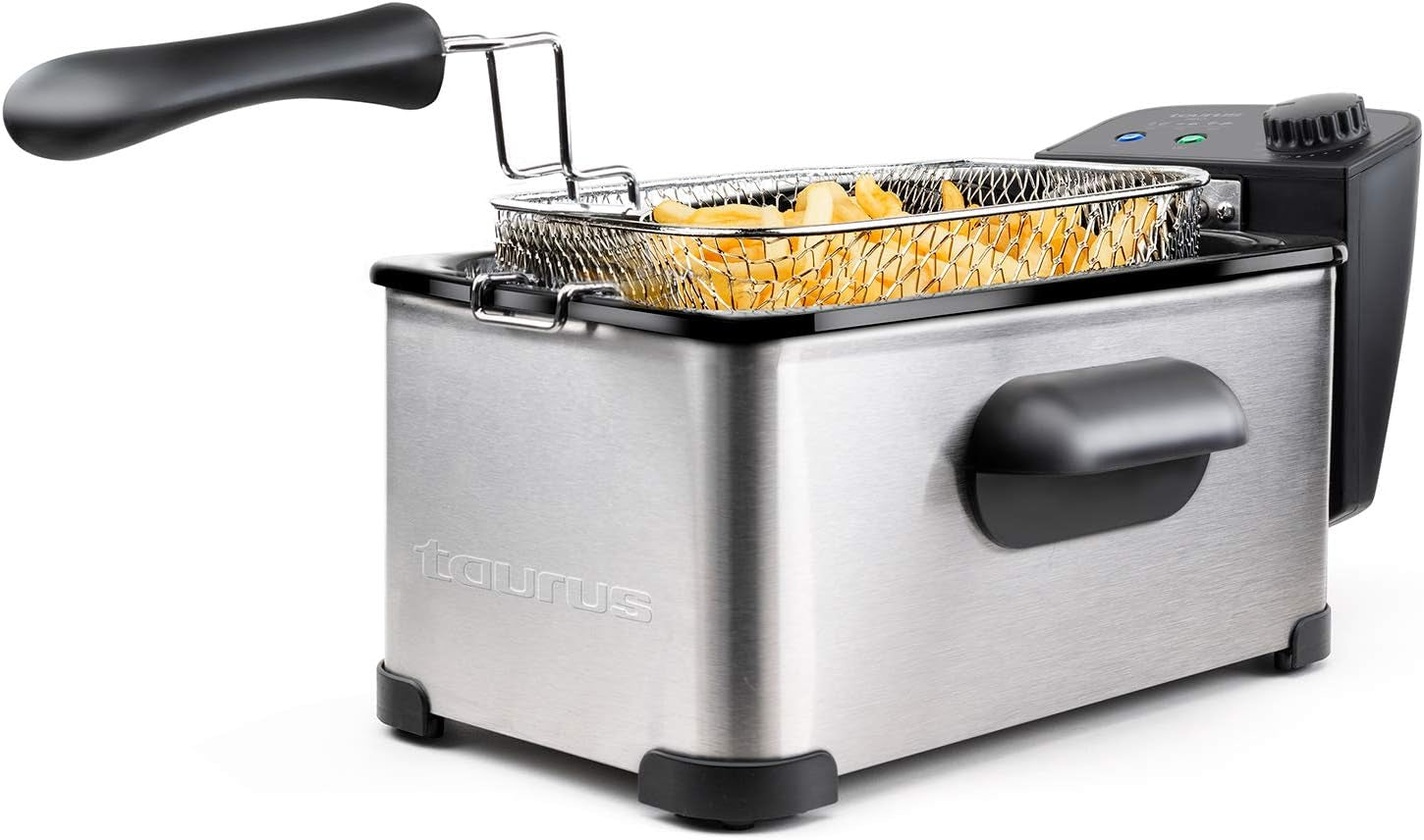 Taurus Professional 2 plus - Friteuse à huile, 2 litres, 1700 W, inox 18/8 Naty Shop Appliances 3L