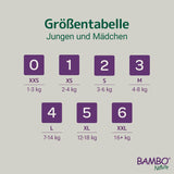 Couches bébé Bambo Nature, taille 4 (7-14 kg) - 48 pièces. Couches haut de gamme avec protection améliorée contre les fuites | Confort et liberté ultimes pour les enfants actifs | Couches testées dermatologiquement