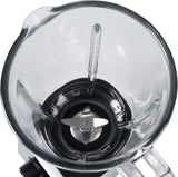 CR 4077 Batteur sur socle avec récipient en verre de 1,5 L, Smoothie Maker, Mélangeur haut, Mahlung, Eis-Zerkleinerung, Pulsfunktion, Edelstahlklingen, 2 Geschwindigkeiten, 1000W, Schwarz/Silber Kitchen Naty Shop