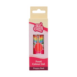 Colorant alimentaire Funcakes, colorant alimentaire en gel rouge coquelicot : Colorant alimentaire très concentré pour pâte, crème, fondant et pâte d'amande. Dosage facile. Une seule goutte pour créer des couleurs vibrantes. Halal. 30g.