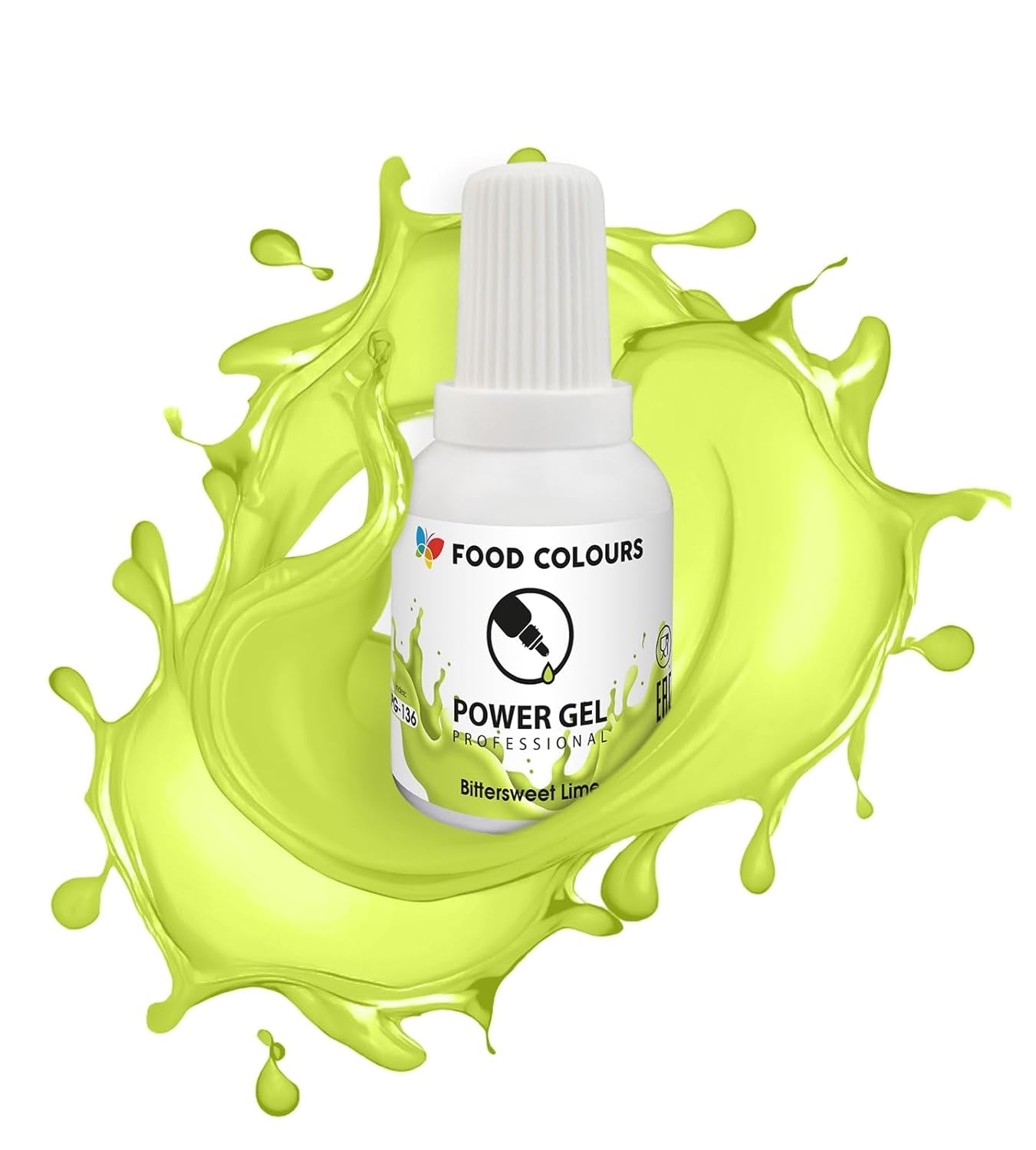 Colorant alimentaire en gel, beige, couleur champagne, 20 g. Colorant alimentaire pour une large gamme d'applications pour la décoration de gâteaux, tartelettes, crème, génoise, glaçage royal, macarons.