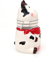 Boîte de rangement en céramique pour vache Dekohelden24, env. 12 x 11 x 20,5 cm, 20 boîtes de conservation alimentaire Naty Shop