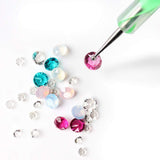 Strass pour ongles avec outils de pointage, décoration d'ongles 3D, ensemble de pierres à paillettes pour ongles, paillettes pour nail art, accessoires pour ongles, conception d'ongles avec pince à épiler