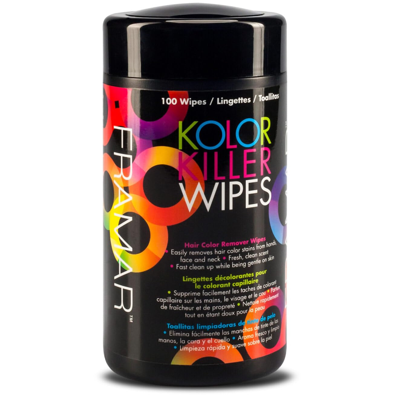 FRAMAR Dissolvant pour cheveux colorés - Dissolvant pour cheveux colorés, Dissolvant pour cheveux colorés, Dissolvant pour cheveux colorés, Accessoires de teinture capillaire, Dissolvant pour cheveux colorés, Dissolvant pour cheveux colorés - 100 lingettes Teinture capillaire Naty Shop Titre par défaut