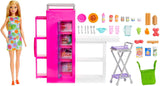 Barbie Doll Pantry Playset avec plus de 25 pièces de cuisine et accessoires – Parfait pour les petits gourmets et cadeau pour les enfants de 3 ans et plus, HJV38