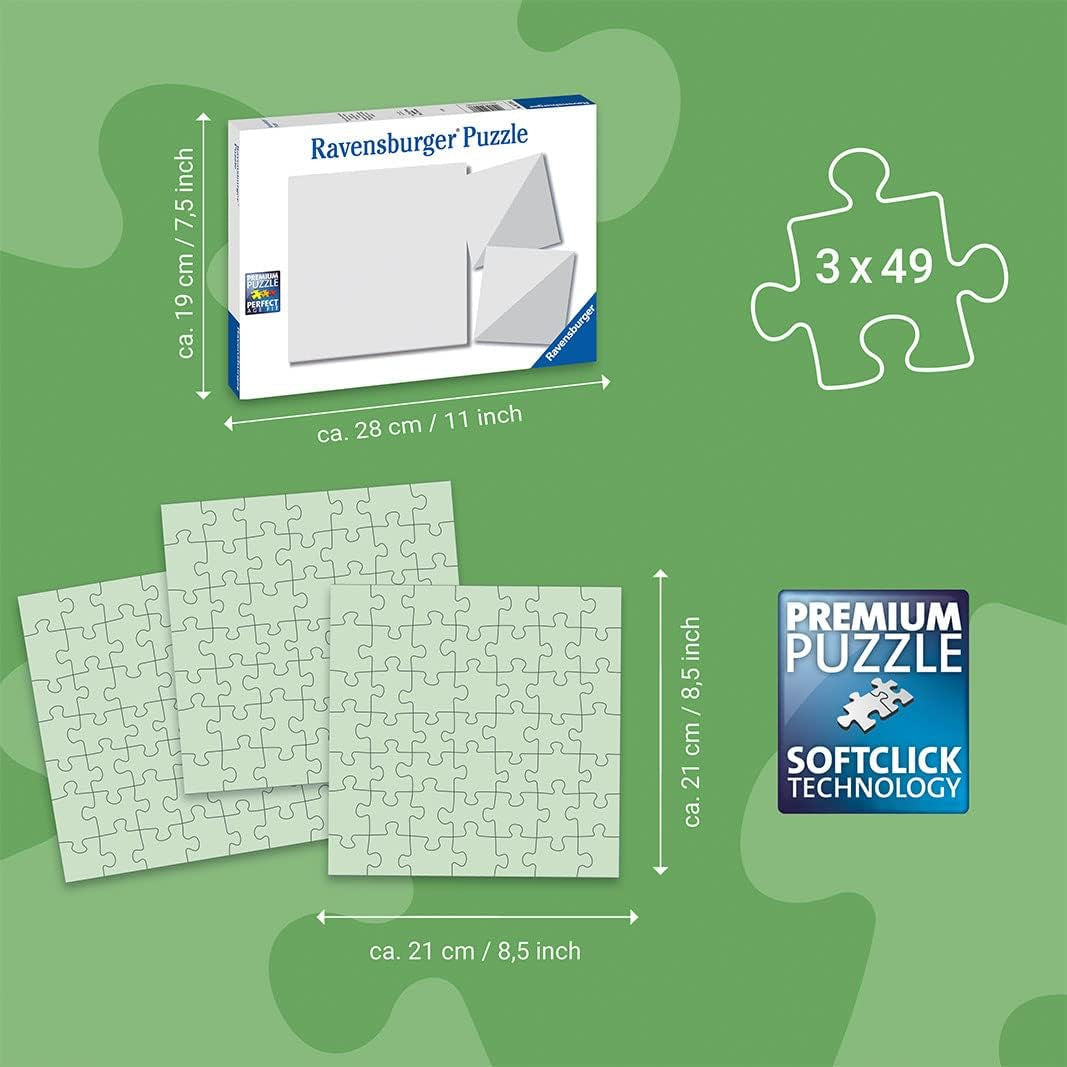 Puzzle Ravensburger pour enfants - 12000859 Monde sous-marin enchanteur - Puzzle 3X49 pièces pour les enfants à partir de 5 ans Puzzle Naty Shop