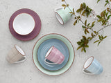 CreaTable, 22582, série SAMBA, service de table 16 pièces pour 4 personnes, service combiné en porcelaine, passe au lave-vaisselle et au micro-ondes, fabrication de qualité