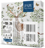 PAW - Serviettes 3 épaisseurs (33 x 33 cm) I 20 pièces I Parfaites pour les anniversaires d'enfants, les fêtes, les communions et les vacances I Serviettes en papier à motif de fête colorées I Animaux, Joie, Fête - Bois