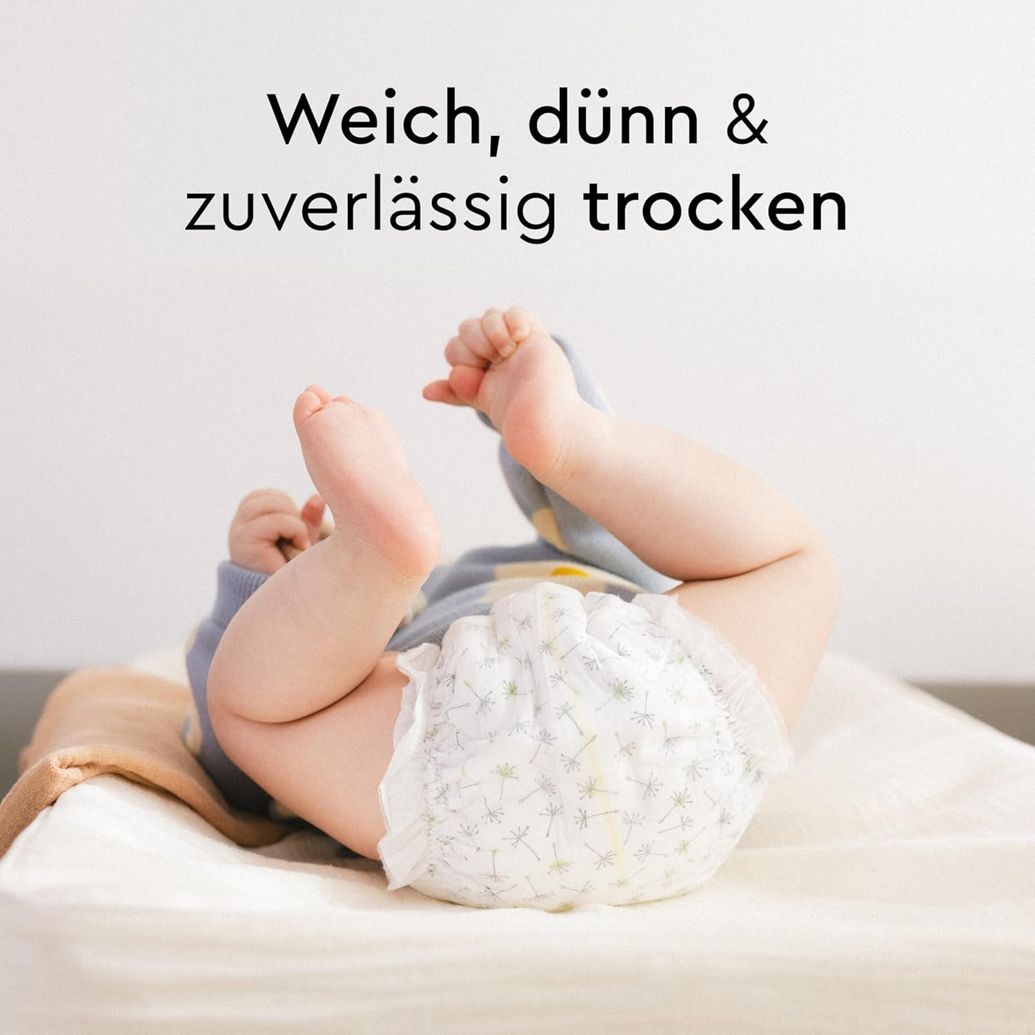 LILLYDOO Couches pour bébé respectueuses de la peau - Taille 3 (6-10 kg), 29 pièces, protection fiable contre les fuites, douces, sans parfum et sans lotion pour peaux sensibles, testées dermatologiquement