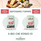 Pâtes Penne Rigate Bio N.91 - 500g à la farine d'épeautre, farine de lentilles et farine de quinoa - Riches en protéines, source de fibres et de protéines