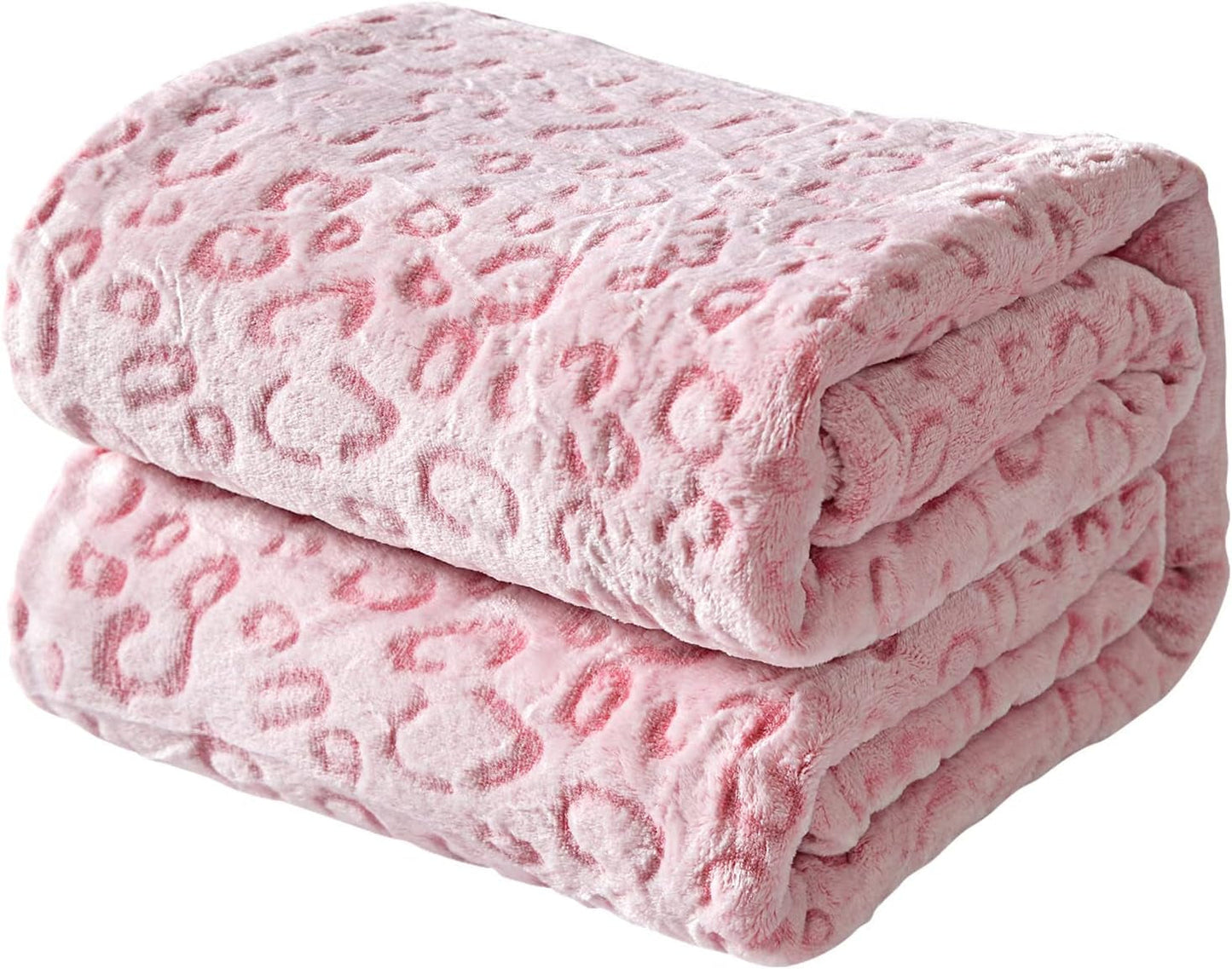 FY FIBER HOUSE Plaid polaire en flanelle, couverture en microfibre imprimé guépard 3D, 228 X 274 cm, violet Quilts et quilts Naty Shop Pink Leopard 40"X50"