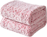 FY FIBER HOUSE Plaid polaire en flanelle, couverture en microfibre imprimé guépard 3D, 228 X 274 cm, violet Quilts et quilts Naty Shop Pink Leopard 40"X50"