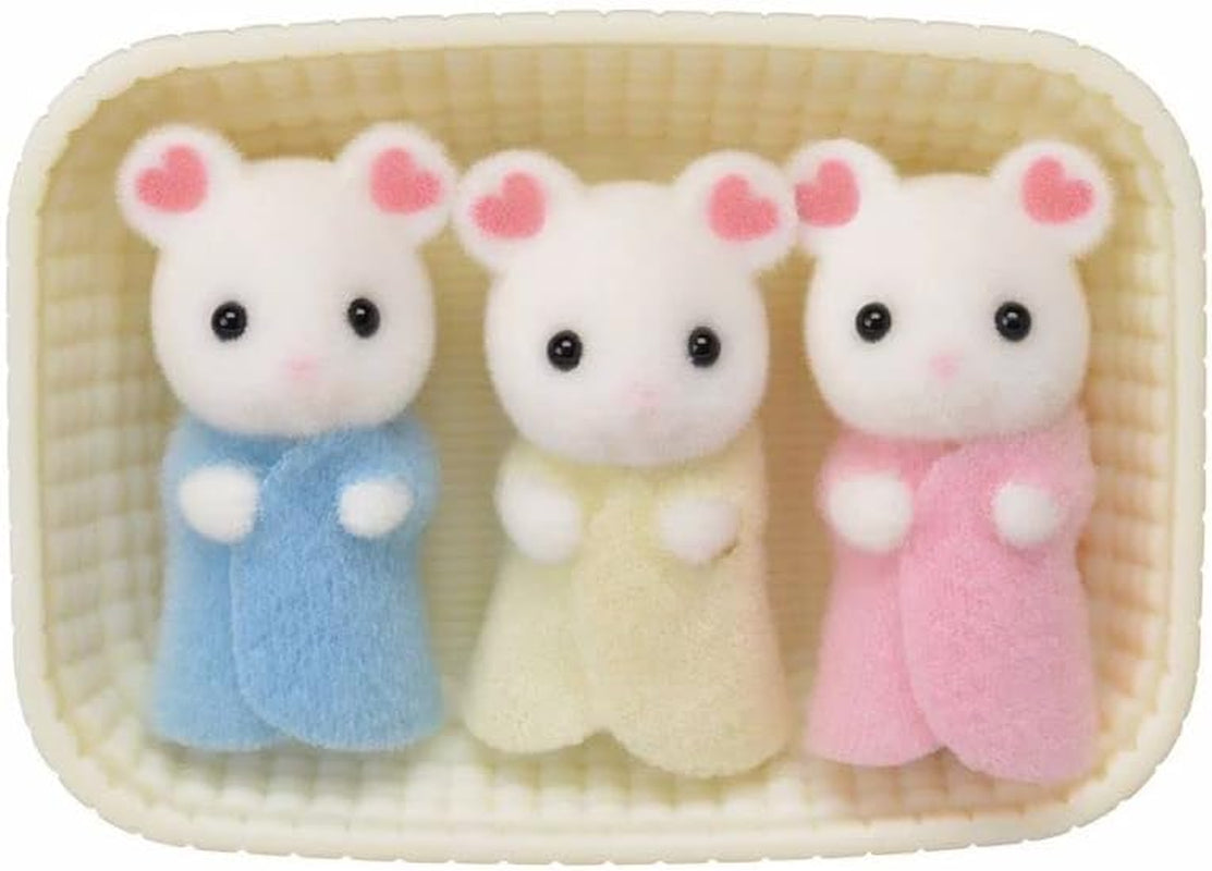 Sylvanian Families L5337 Triplettes de souris guimauve - Figurines de maison de poupée Naty Shop Dolls