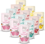 MjAMjAM - Nourriture humide de qualité supérieure pour chats - Pack bien-être au bœuf, paquet de 12 (12 x 125 g), sans céréales avec viande supplémentaire